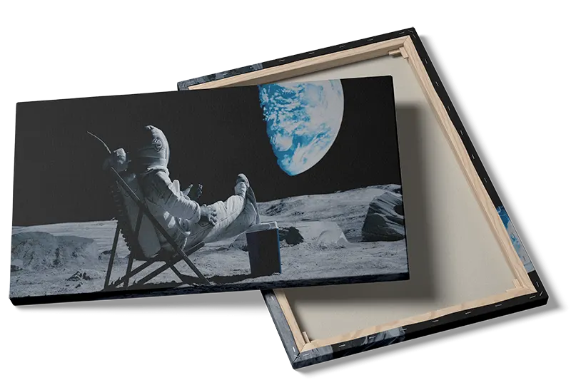 Astronaut Slapper af på Månen