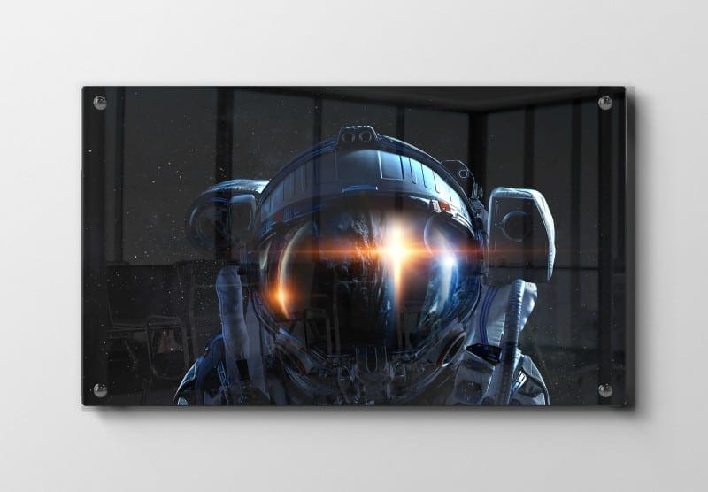 Grafisk Astronaut Hjelm med Stjernelys
