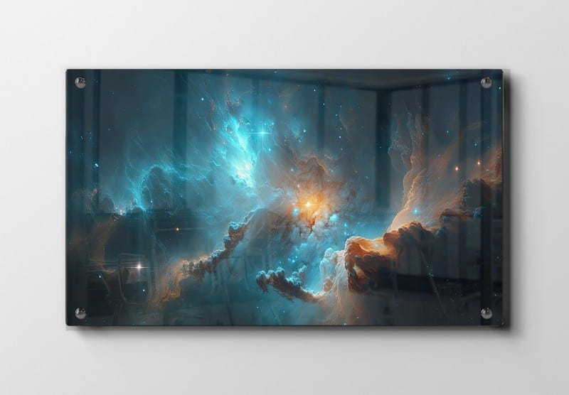 Turkis Nebula med Stjernelys
