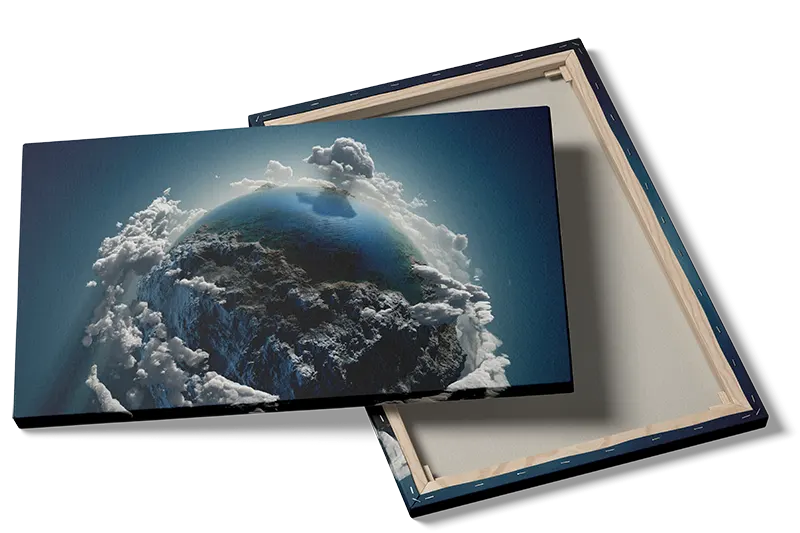 Grafisk Miniatyrjord med Skykrans