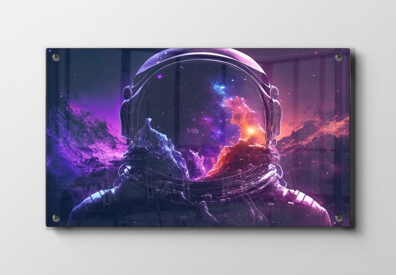 Astronaut Hjelm med Nebula