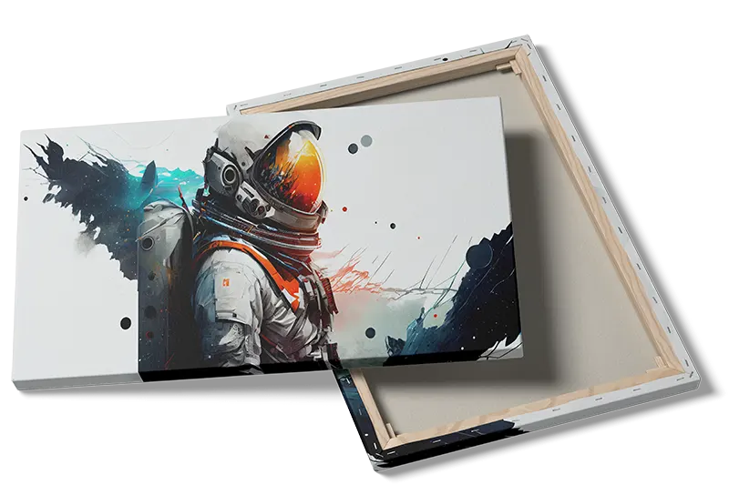 Astronaut med Orange Visir