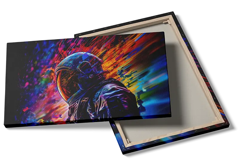 Astronaut i Neon Eksplosion