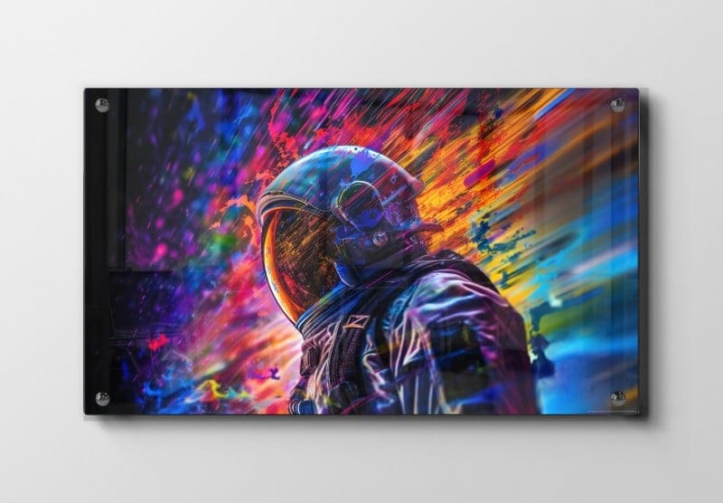 Astronaut i Neon Eksplosion