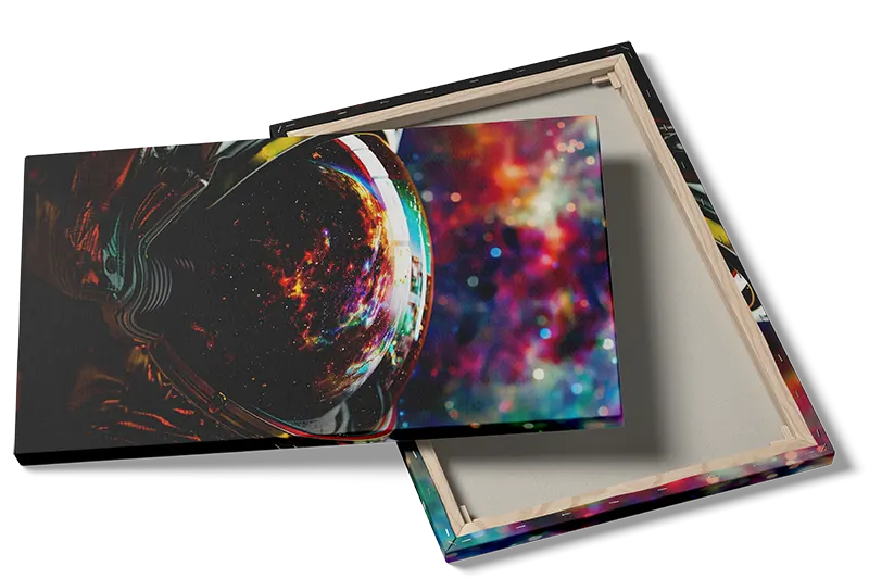 Grafisk Astronaut Hjelm med Nebula