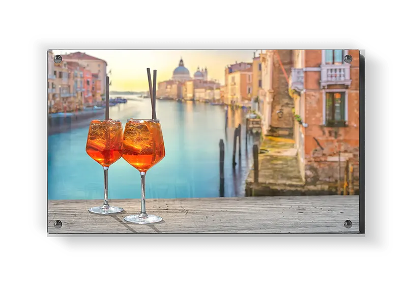 Cocktails Over Venetian Canal