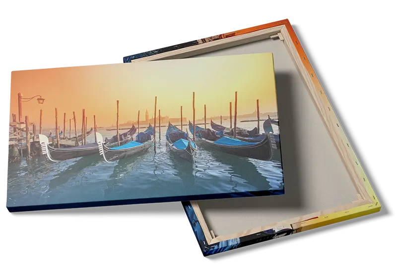 Gondolas In Venetian Harbor