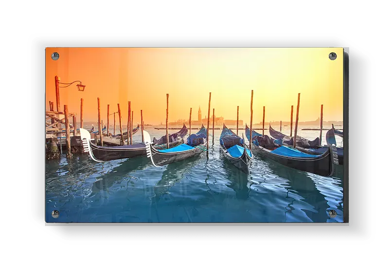 Gondolas In Venetian Harbor