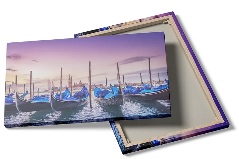 Venetian Gondolas At Sunset