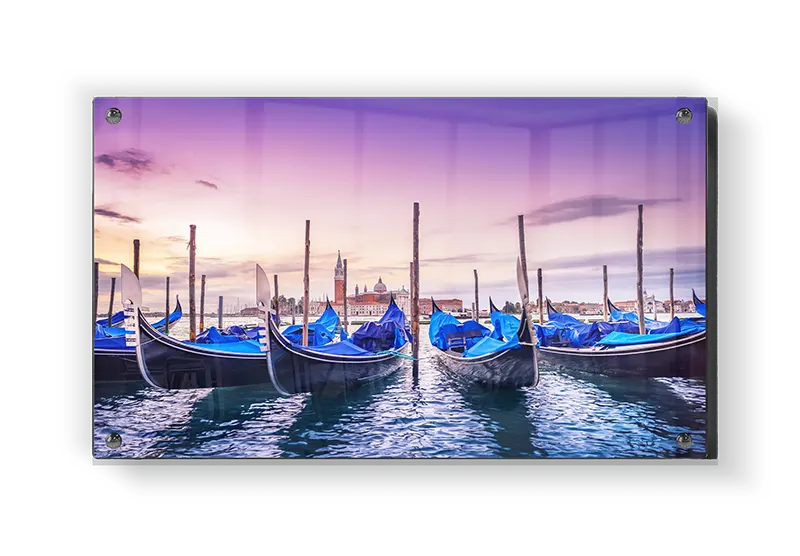 Venetian Gondolas At Sunset