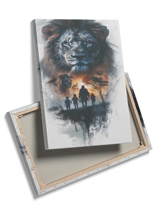 Lion Sunset Plakat