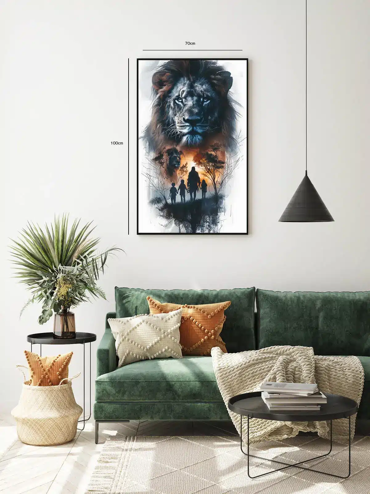 Lion Sunset Plakat