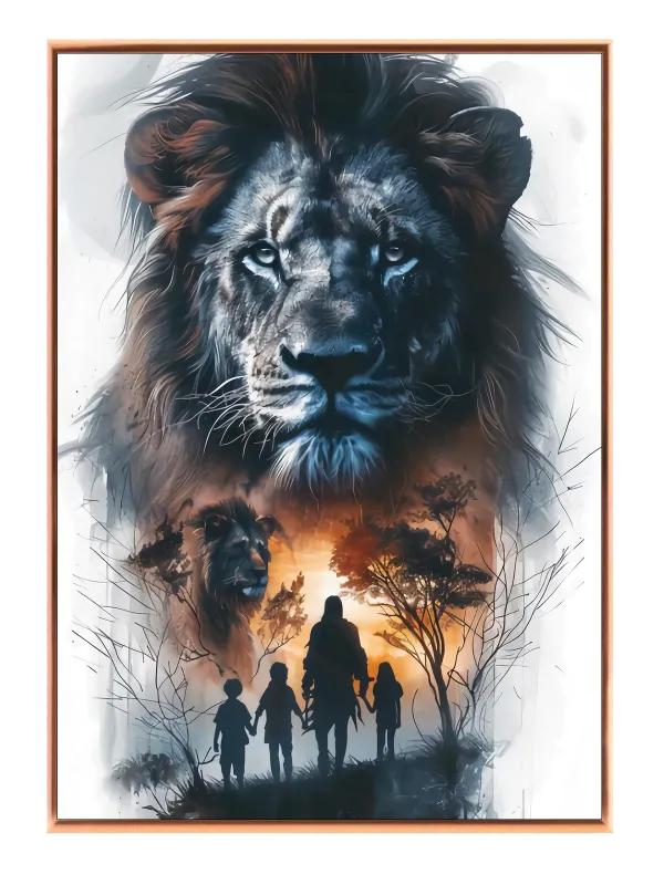 Lion Sunset Plakat