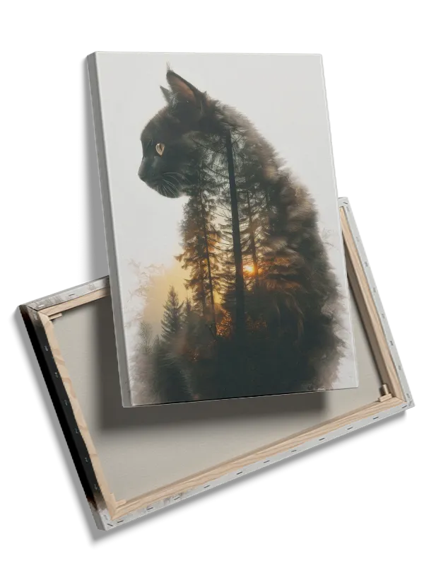 Black Cat Silhouette Plakat
