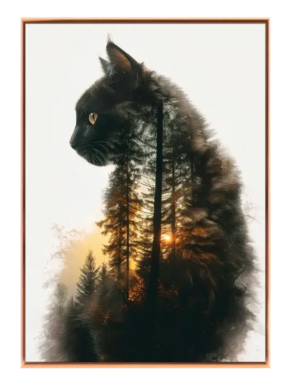 Black Cat Silhouette Plakat