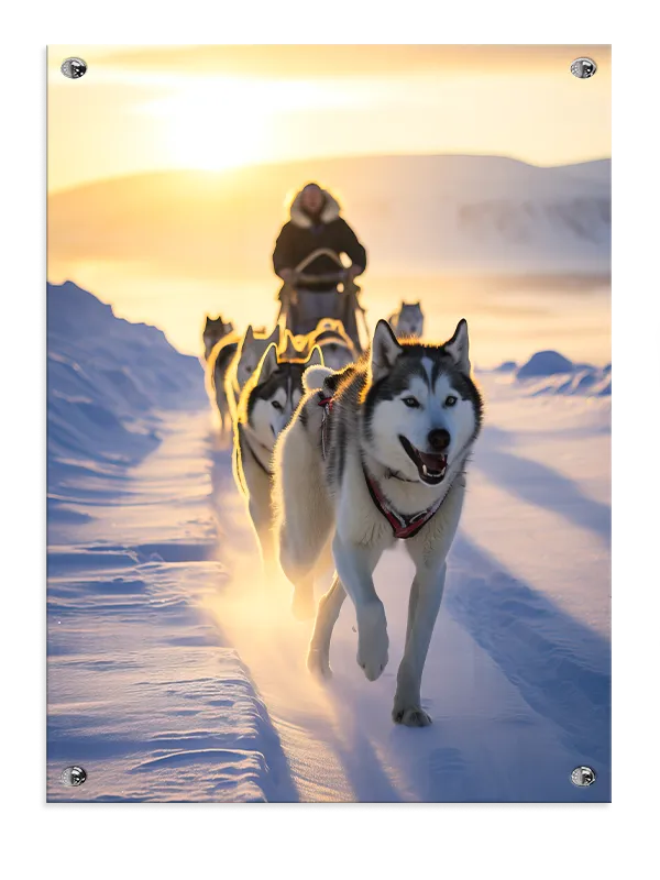 Husky Sled Team Plakat