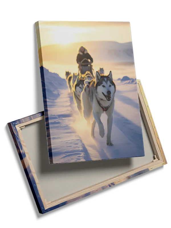 Husky Sled Team Plakat