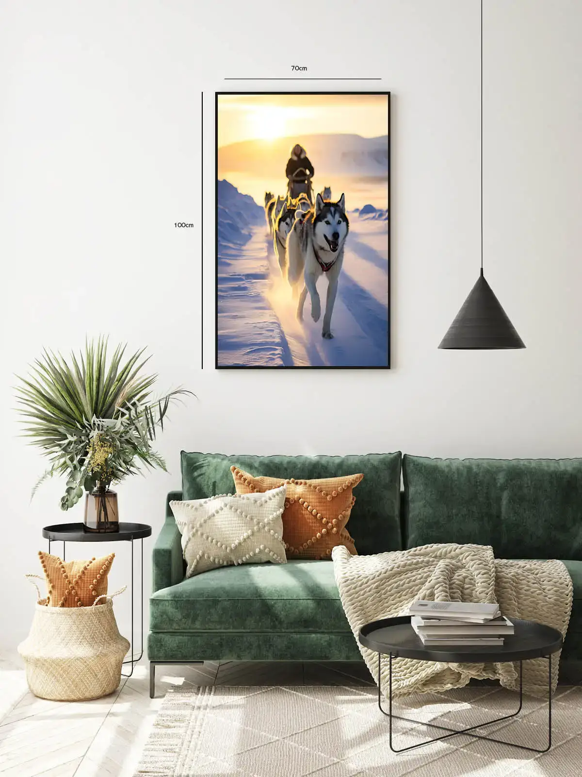 Husky Sled Team Plakat