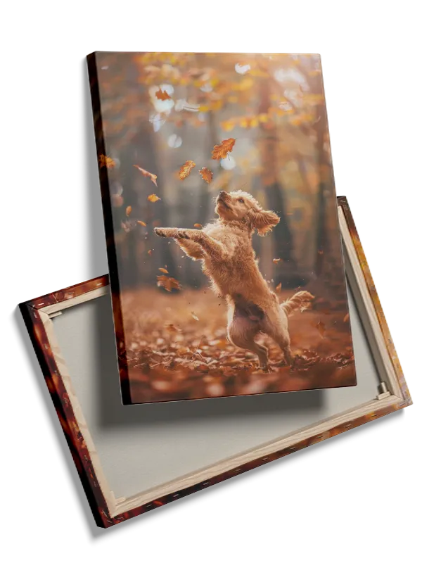 Golden Retriever Autumn Plakat