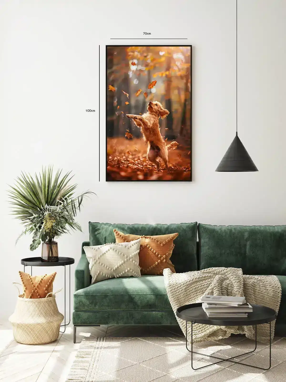 Golden Retriever Autumn Plakat