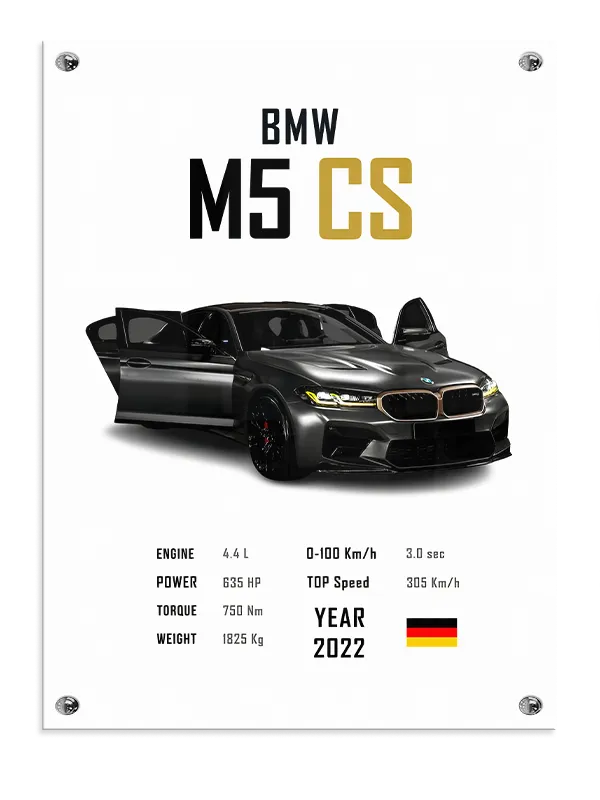 Bmw M5 Cs Plakat