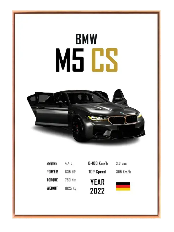 Bmw M5 Cs Plakat