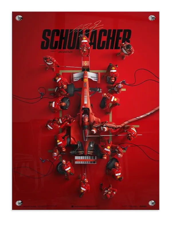 Schumacher Formel 1 Plakat