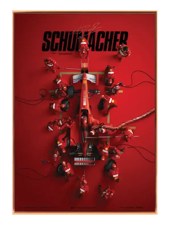 Schumacher Formel 1 Plakat