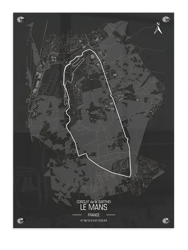 Le Mans Circuit Plakat
