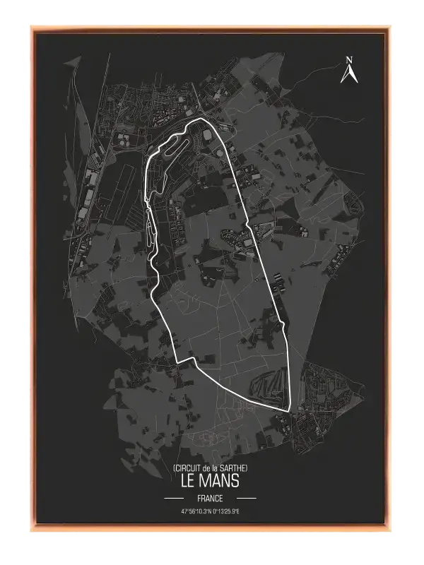 Le Mans Circuit Plakat