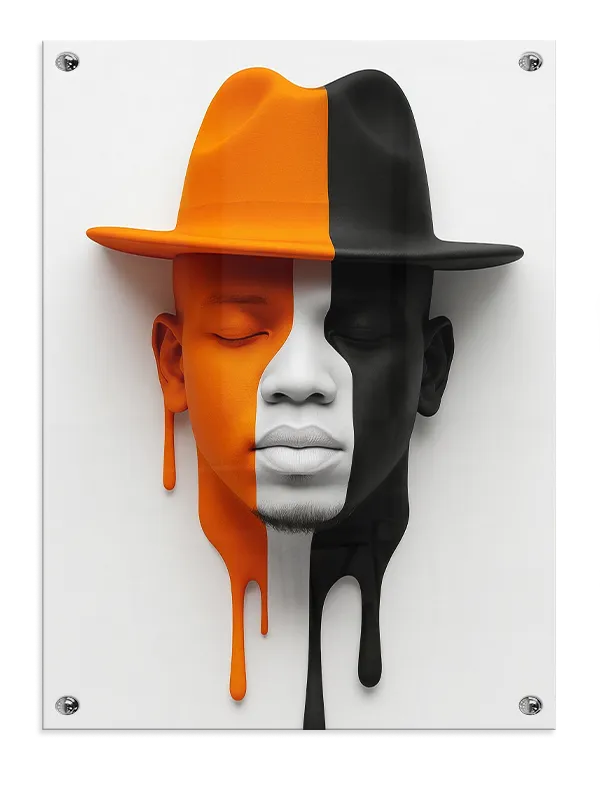 Dripping Duality Face Plakat