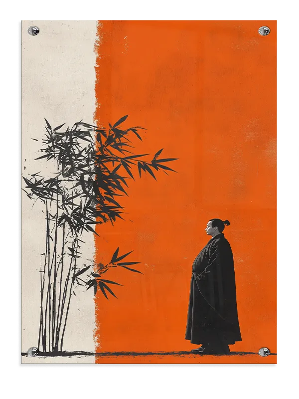 Silent Bamboo Contemplation Plakat