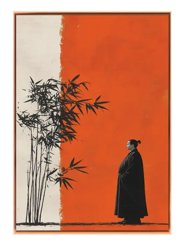 Silent Bamboo Contemplation Plakat