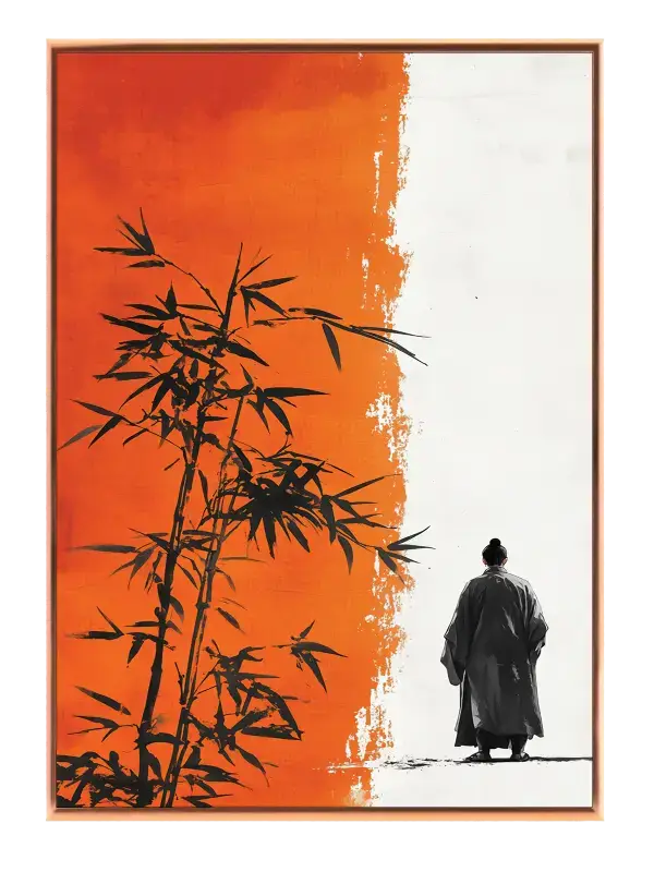 Bamboo Silhouette Journey Plakat