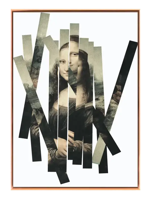 Fragmented Mona Silhouette Plakat