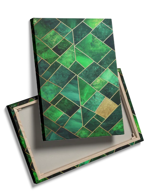 Emerald Mosaic Layers Plakat
