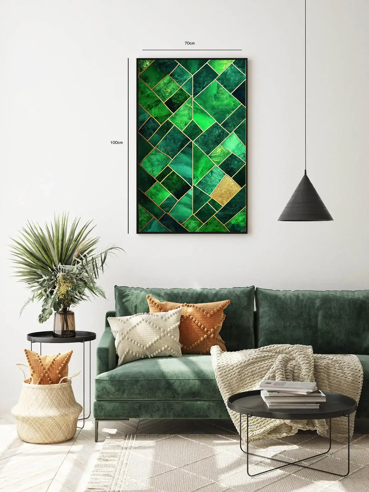 Emerald Mosaic Layers Plakat
