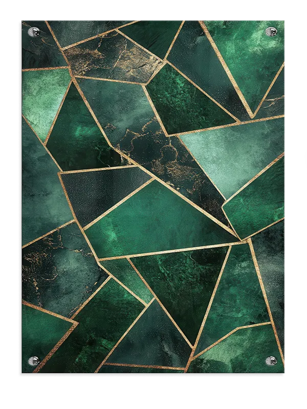 Emerald Prism Layers Plakat
