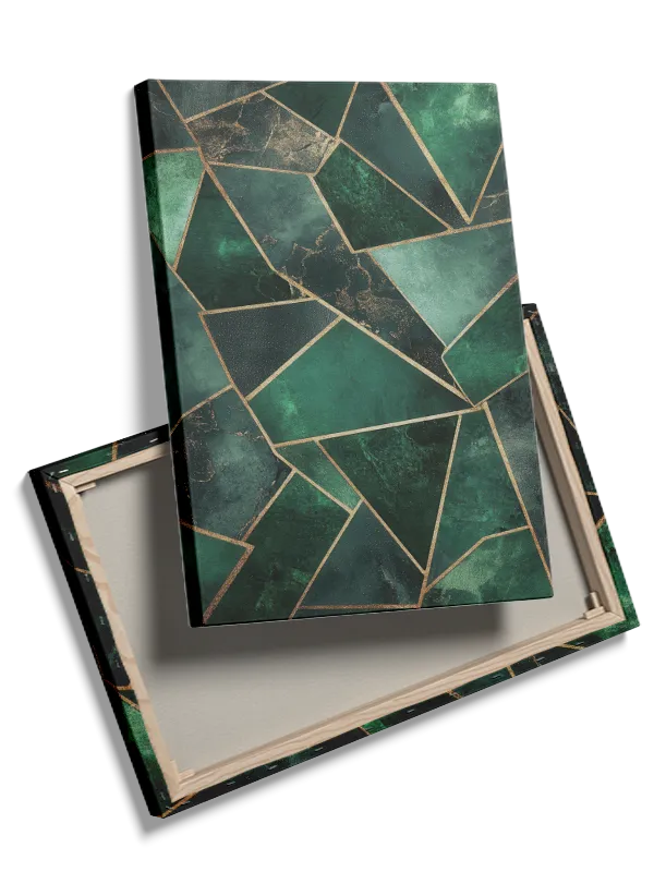 Emerald Prism Layers Plakat
