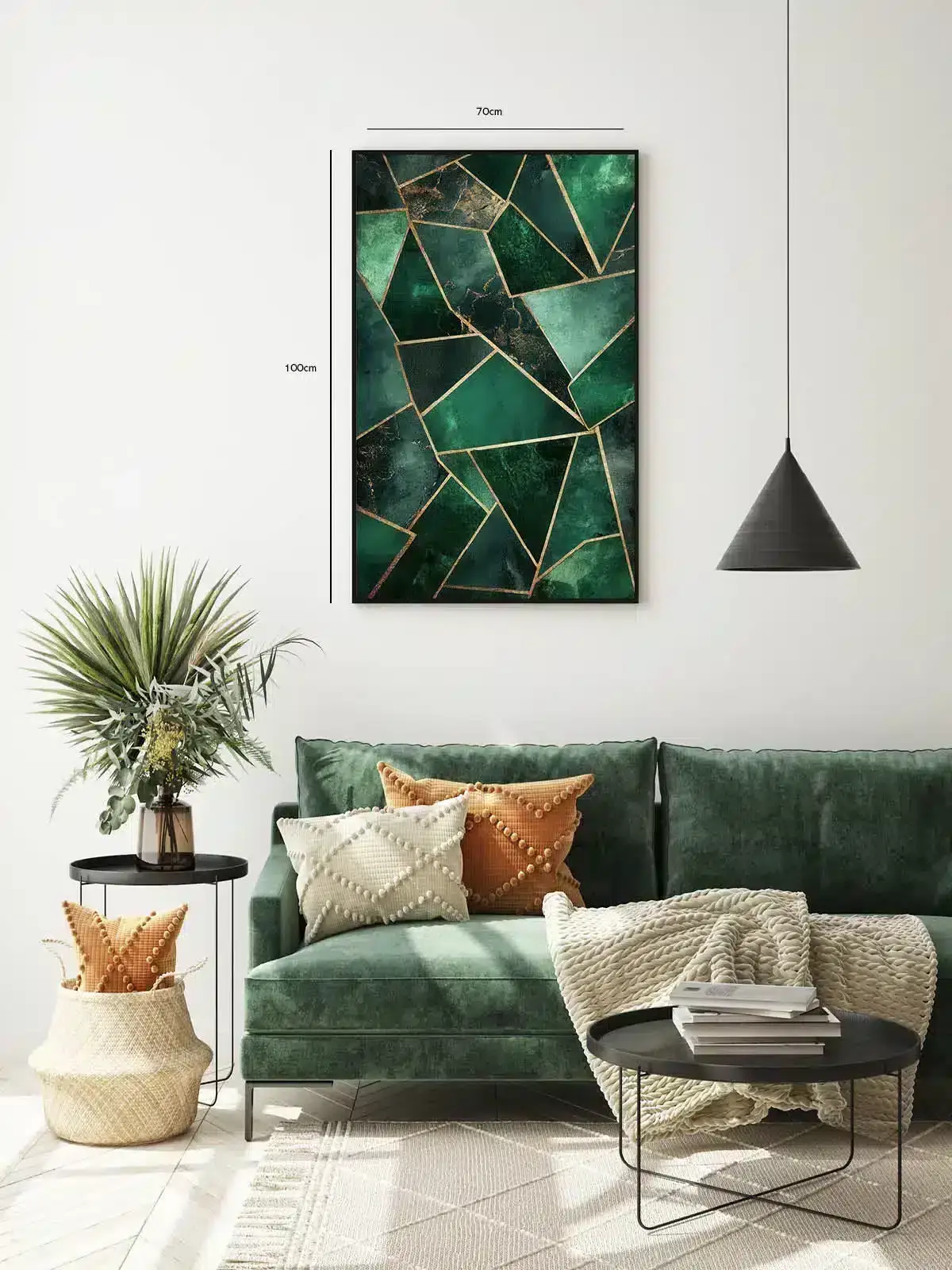 Emerald Prism Layers Plakat