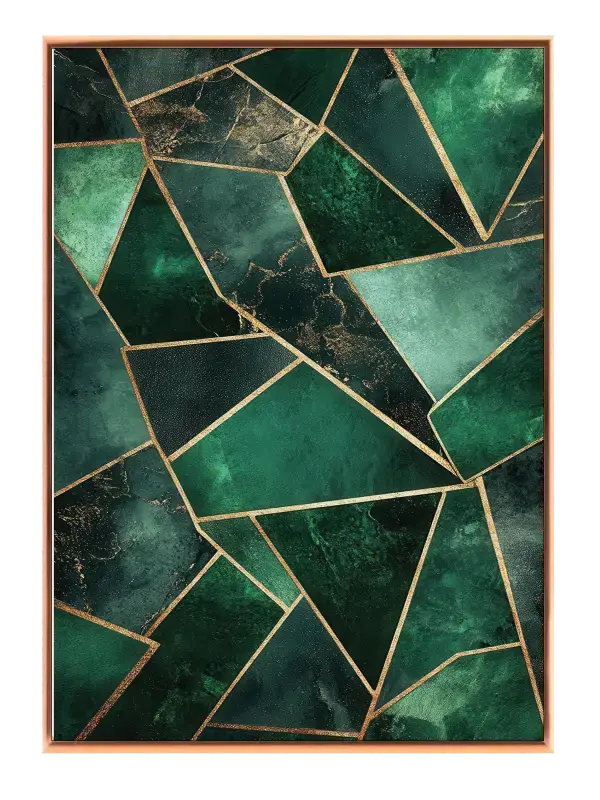 Emerald Prism Layers Plakat