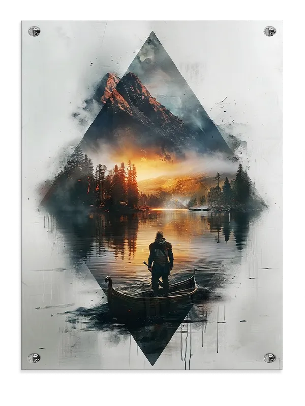 Twilight Fjord Voyage Plakat