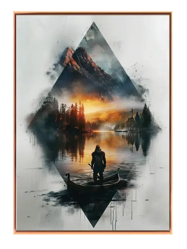 Twilight Fjord Voyage Plakat