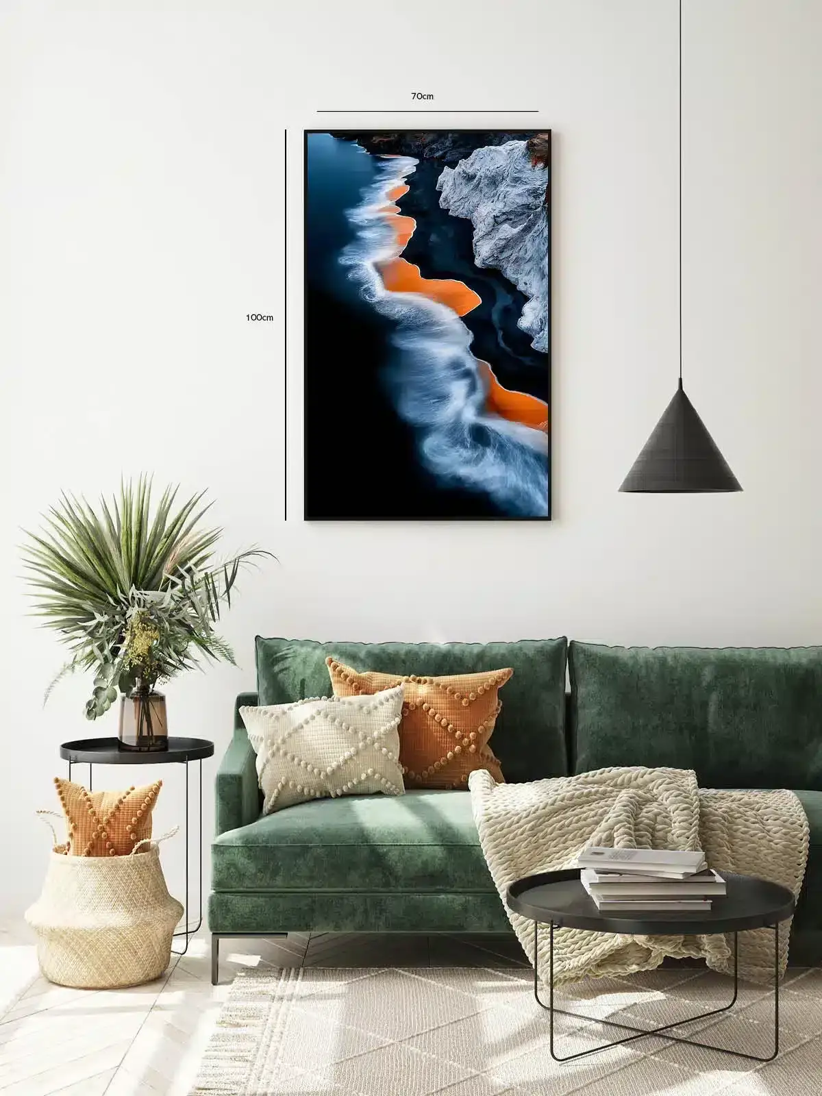 Kystens Bløde Bølger Plakat