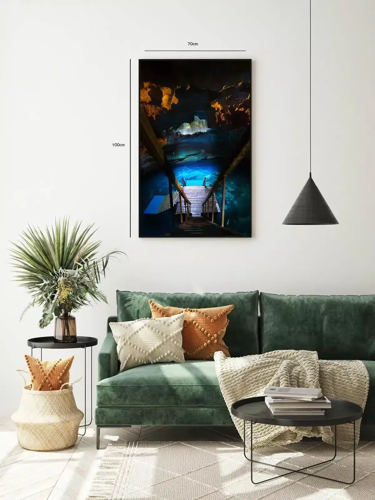 Underjordisk Vandhul Lys Plakat