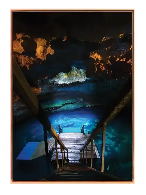 Underjordisk Vandhul Lys Plakat