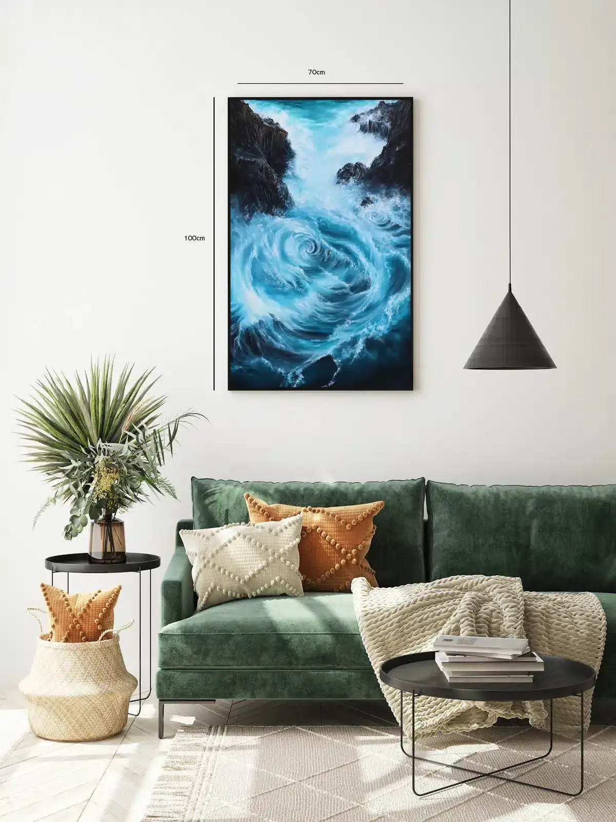 Hvirvlende Havstrømme Plakat