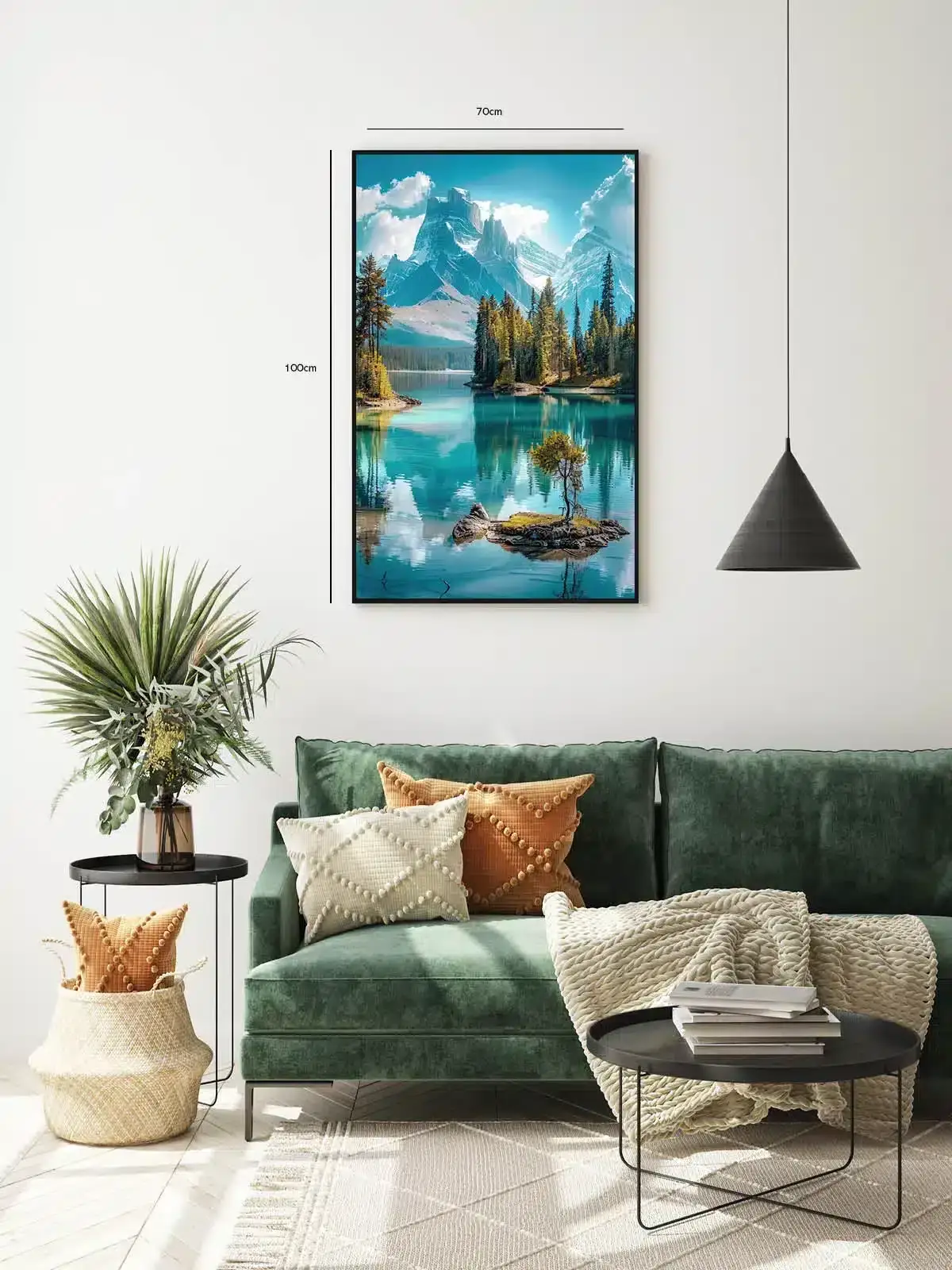 Bjergsø Med Spejling Plakat