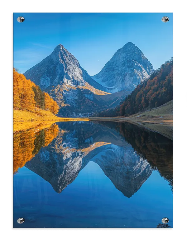 Tvillingebjerge Spejling Plakat