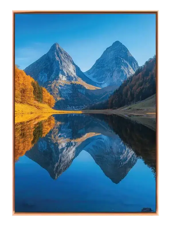 Tvillingebjerge Spejling Plakat